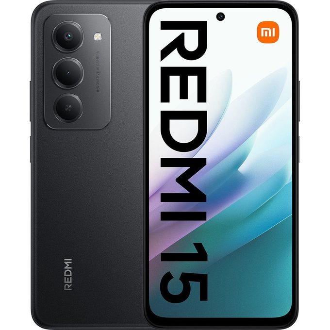 Xiaomi Redmi 15 - 6.9" - 2SIM - 4G - 50Mpx - 6/128 Go - Noir - 7000 mAh - 33W Chargement - Garantie 12 Mois