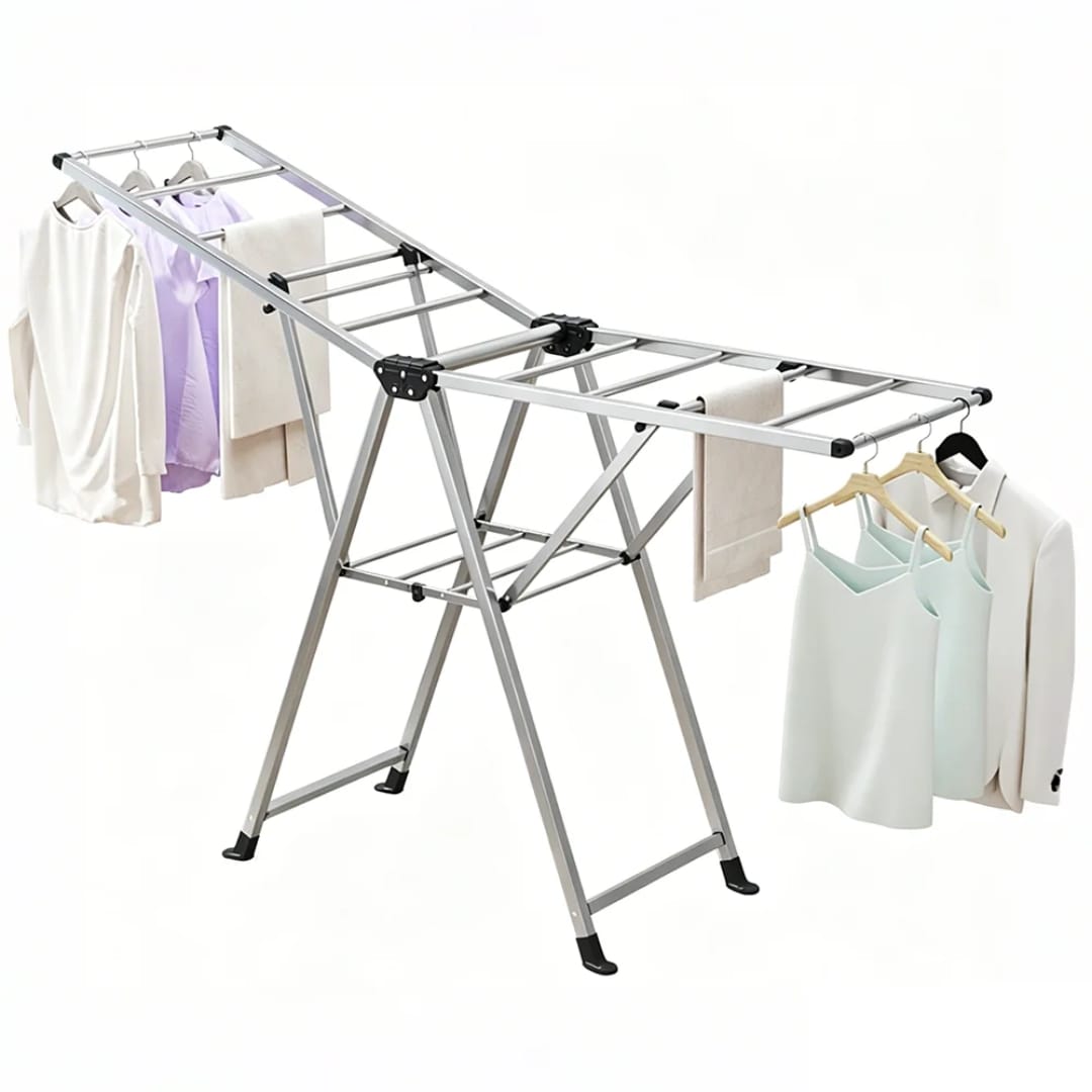Séchoir à Linge Pliant en Aluminium