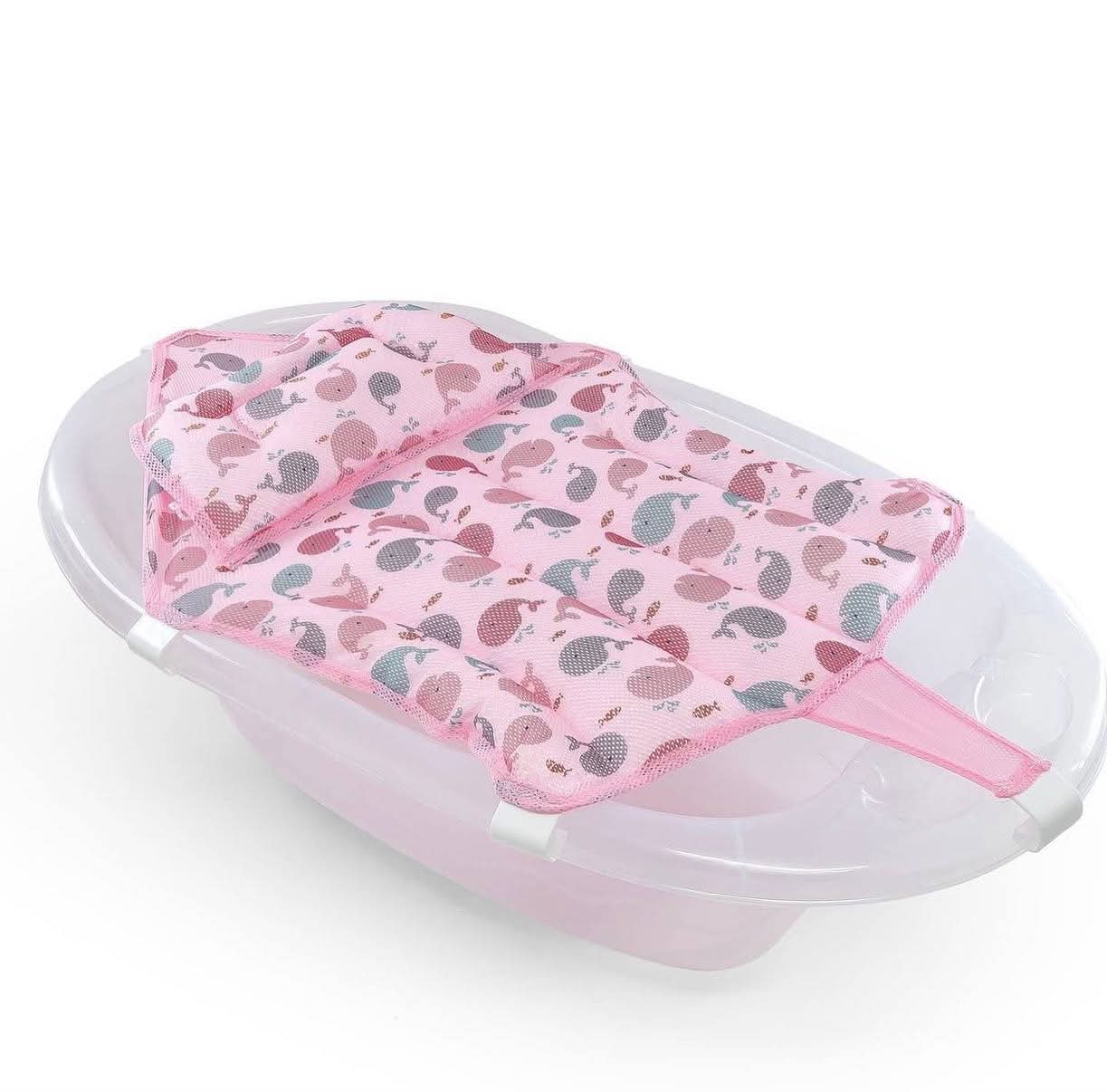 Filet de Bain Bébé Adaptable - Transat Support Universel avec Coussin