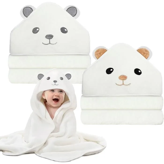 Couverture Bébé avec Capuche Ourson Fanss