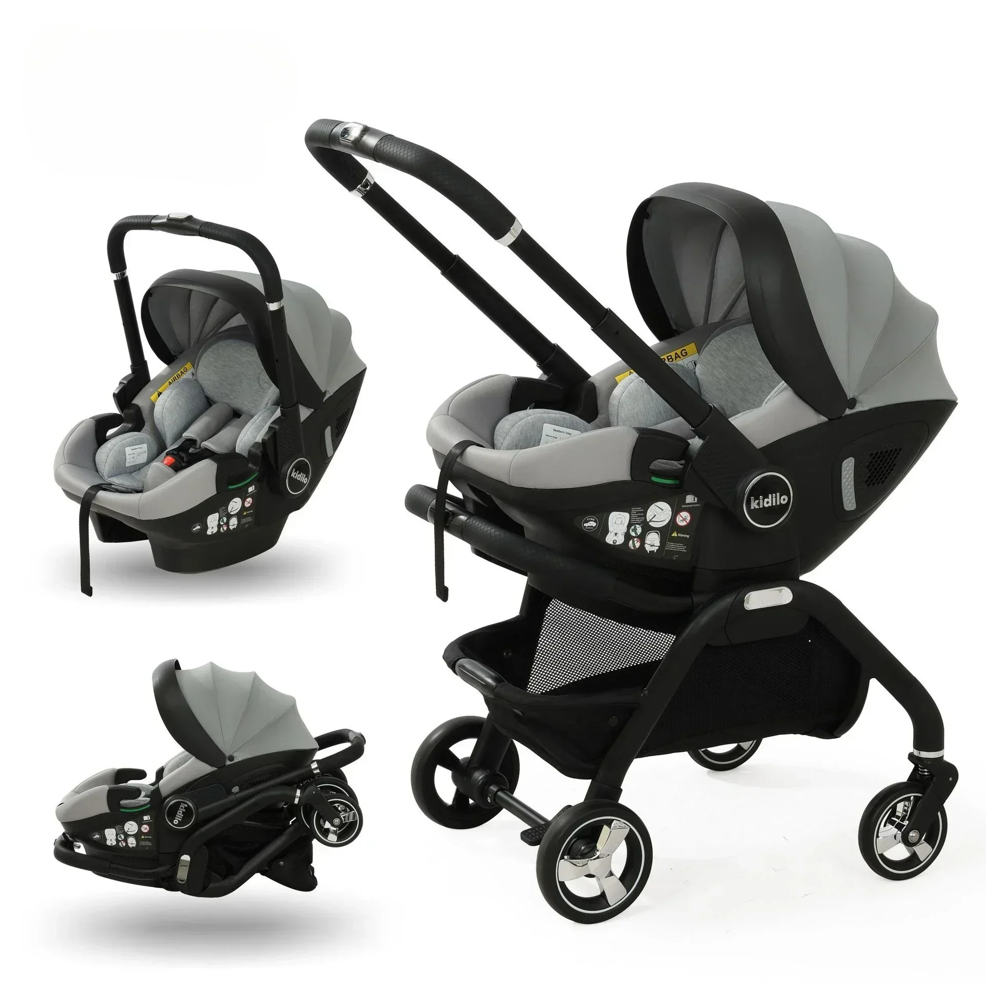 Poussette Combinée avec Siège Auto Cozy