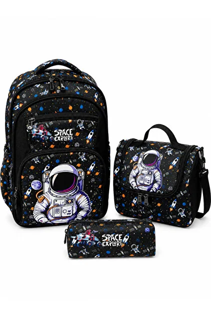 Ensemble Scolaire 3 Pièces Aimi - Sac à Dos, Sac Repas & Trousse