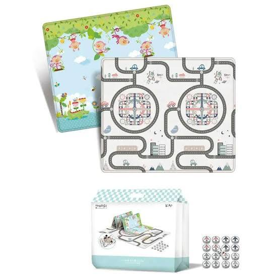 Tapis d'Éveil Pliable en Mousse XPE YingZhiLi - Réversible